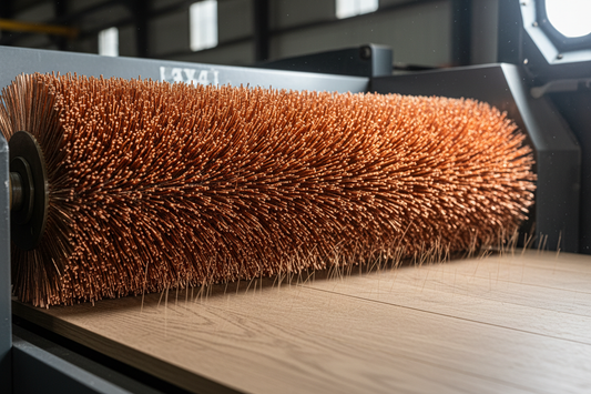 Enhancing Wood Flooring Aesthetics: The Role of Copper-Coated and Steel Wire Brushing Rolls