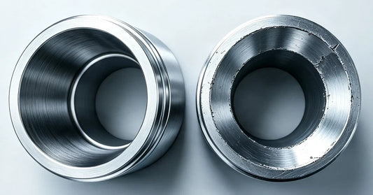Normal Machining vs Over-Grinding Damage of Cylinder Comparison Chart