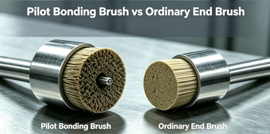 Pilot Bonding Brush vs Ordinary End Brush: Why Centered Pilot Design Optimizes Rivet Hole Deburring