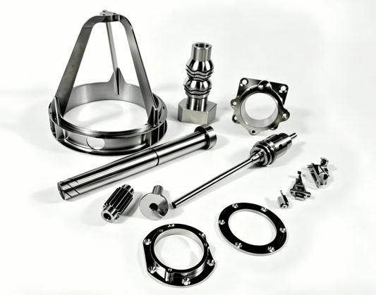 Precision-machined titanium alloy parts