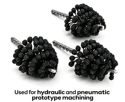 Flexible Ball Hone for Hydraulic &amp; Pneumatic Prototype Machining: Low Volume Deburring Solution