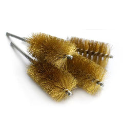 Brass wire tube brush for industrial pipe cleaning