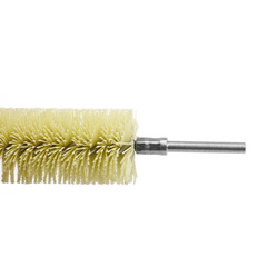 Industrial diamond abrasive filament tube brush with metal shaft for inner hole polishing and surface finishing