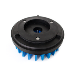 Equal-segment ceramic fiber disc brush