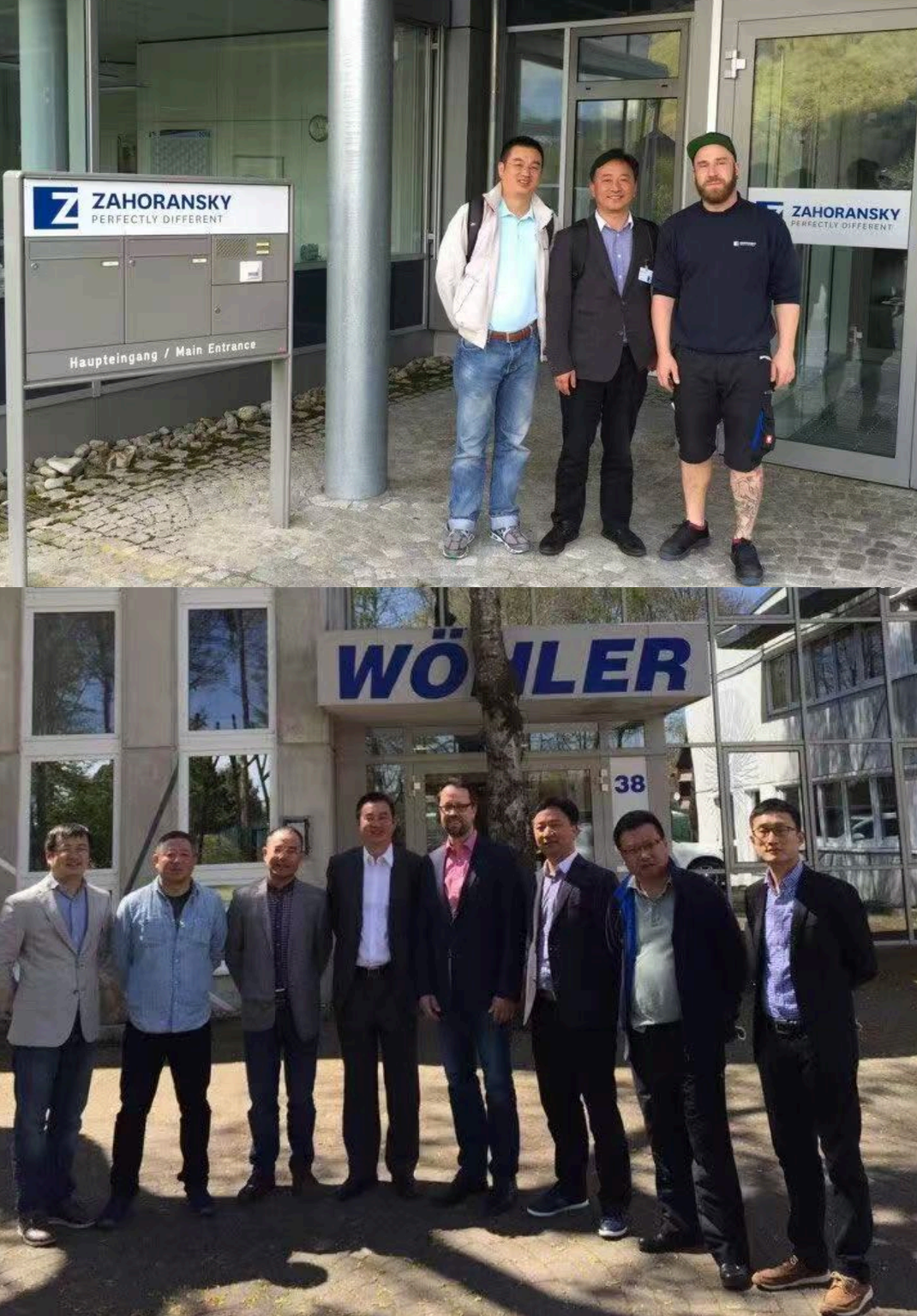 LG Brush team visiting Zahoransky and Wöhler overseas factories