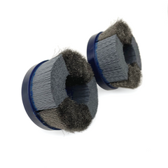 Mixed Face Brush with Silicon Carbide Abrasive and Stainless Steel Wire