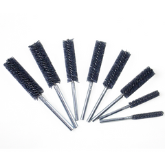 Pipe cleaning brush with silicon carbide nylon filament for heavy-duty tube cleaning